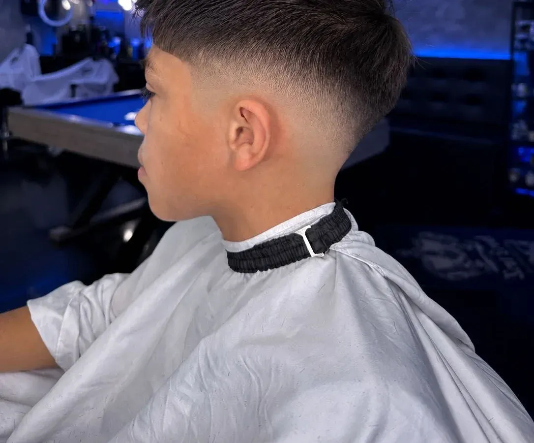 Beard and haircut finish by Adan Flores at Next Level Barbershop in Orange, California.